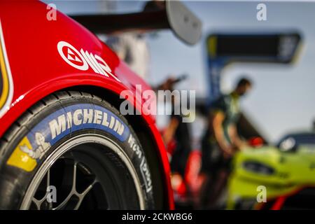 Le Mans, Frankreich. September 2020. Michelin-Reifen bei der Abnahme der 2020 24 Stunden von Le Mans, 7. Lauf der 2019...20 FIA-Langstrecken-Weltmeisterschaft auf dem Circuit des 24 Heures du Mans, vom 16. Bis 20. September 2020 in Le Mans, Frankreich - Foto Fr..d..ric Le Floc... Kredit: Gruppo Editoriale LiveMedia/Alamy Live Nachrichten Stockfoto