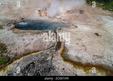 Beryl Spring, Yellowstone National Park Stockfoto