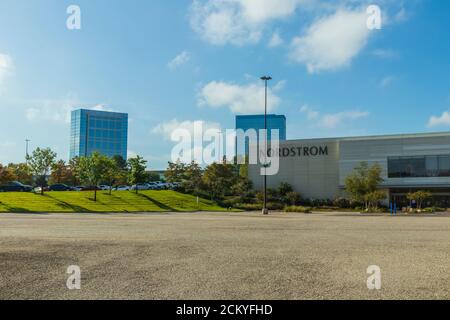 Kaufhäuser in der Woodlands Mall in The Woodlands, Texas. Stockfoto