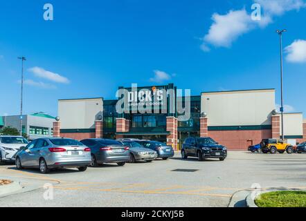 Kaufhäuser in der Woodlands Mall in The Woodlands, Texas. Stockfoto