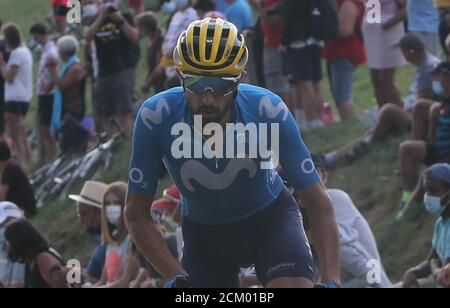 Dario Cataldo vom MovistarTeam während der Tour de France 2020, Radrennen Etappe 16, La Tour-Du-Pin - Villard-de-Lans (164 km) am 15. September 2020 in Villard-de-Lans, Frankreich - Foto Laurent Lairys / MAXPPP Stockfoto