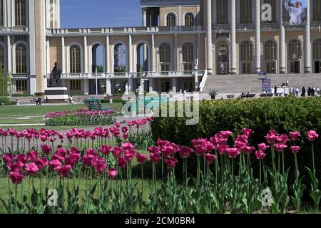 Licheń, Polen, Basilika der Seligen Jungfrau Maria. Polen, Basilika der Heiligen Jungfrau Maria. Bazylika Matki Bożej. Fragment des Gebäudes. Stockfoto