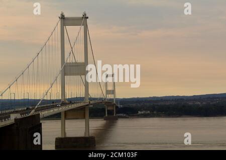 Severn-Brücke über den Severn-Fluss Stockfoto