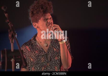 Bologna, Italien. September 2020. Die Bolognese Westfalia, Gewinner der zweiten Ausgabe von "Freschissimo", dem Tutto Molto Bello Wettbewerb, eröffnete das Konzert von Giorgio Canali. (Foto: Carlo Vergani/Pacific Press) Quelle: Pacific Press Media Production Corp./Alamy Live News Stockfoto