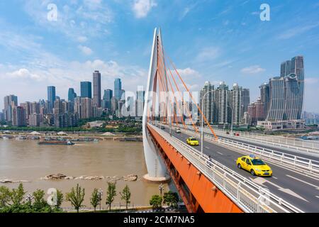 Innenstadt von Chongqing Stadt in China Stockfoto