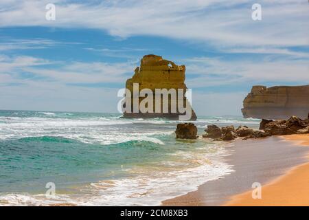 Twelve Apostles an der Great Ocean Road sind ein australisches Wahrzeichen. Stockfoto