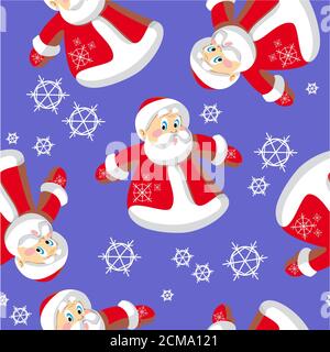 Nahtloses Weihnachtsschmuck in Farbe 73 Stockfoto