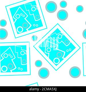 Nahtloses Ornament in Farbe 121 Stockfoto