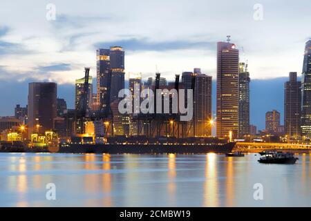Hafen von Singapur Stockfoto