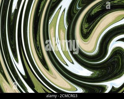 Mehrfarbiger abstrakter flüssiger Hintergrund. Farbenfroher geometrischer Hintergrund. Flüssige Formen Zusammensetzung. Stockfoto