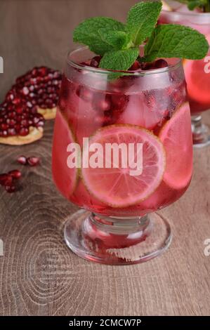 Granatapfel-cocktail Stockfoto