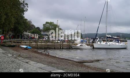 Waterhead Lake Windermere Jettys Stockfoto