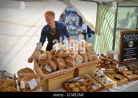 Fresh Food Ripon Market North Yorkshire England Großbritannien Stockfoto