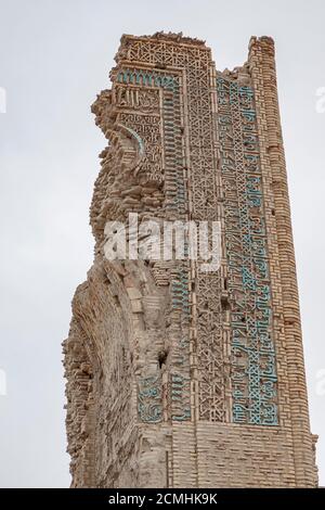 Detail von iwan in Khwarezmshah Moschee 13. Jahrhundert in Dehistan, Mashhad-e Mirsriyyan, Balkan-Region, Turkmenistan Stockfoto