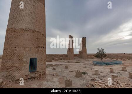 Chwarezmshah Moschee 13. Jahrhundert in Dehistan, Mashhad-e Mirsriyyan, Balkan-Region, Turkmenistan Stockfoto