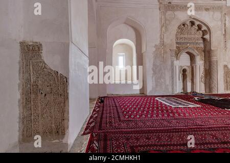 Moschee in Dehistan, Mashhad-e Misriyyan, Balkan-Region, Turkmenistan Stockfoto