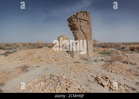 Bleibt in Dehistan, Mashhad-e Misriyyan, Balkan-Region Turkmenistan Stockfoto