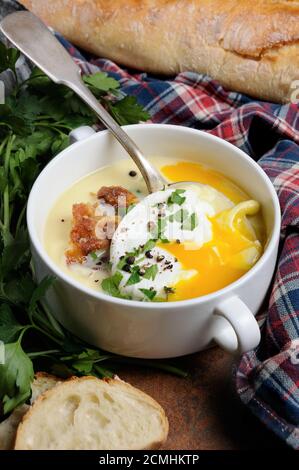 Kartoffel Cremesuppe Stockfoto