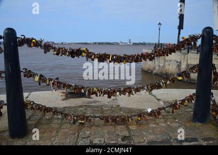 Liverpool City Waterfront und Albert Dock Gegend Stockfoto