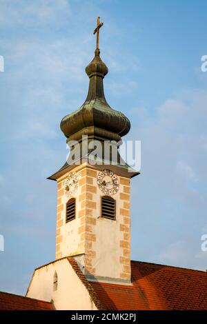 Heiligengeistkirche, historische öffentliche Krankenhauskirche in Weitra, Waldviertel, Österreich Stockfoto