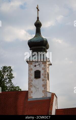 Heiligengeistkirche, historische öffentliche Krankenhauskirche in Weitra, Waldviertel, Österreich Stockfoto