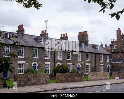 Traditionelle Reihenhäuser in Park Street Cambridge UK, für die Unterkunft an der Universität Cambridge verwendet Stockfoto