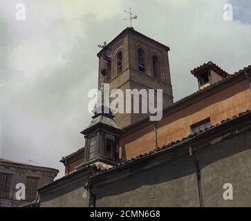 ALLE DE LA TORRE DE CAMPANARIO DE LA IGLESIA DE SAN PEDRO EL VIEJO - SIGLO XIV - MUDEJAR. ORT: IGLESIA DE SAN PEDRO EL VIEJO. MADRID. SPANIEN. Stockfoto