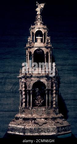 CUSTODIA. ORT: MUSEO DE BELLAS ARTES-CONVENTO DE LA MERCED CALZAD. Sevilla. Sevilla. SPANIEN. Stockfoto