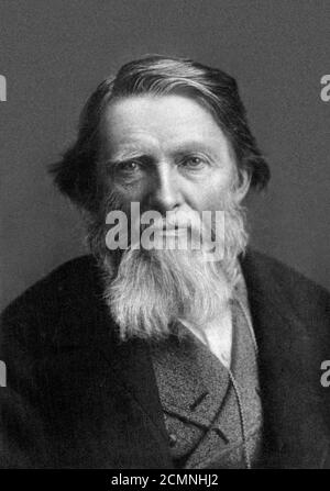 John Ruskin. Porträt des renommierten viktorianischen Kunstkritikers John Ruskin (1819-1900) Stockfoto