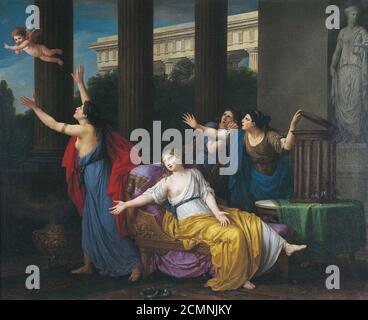 Joseph-Marie Vien - L'Amour fuyant l'esclavage (2004 1 141). Stockfoto