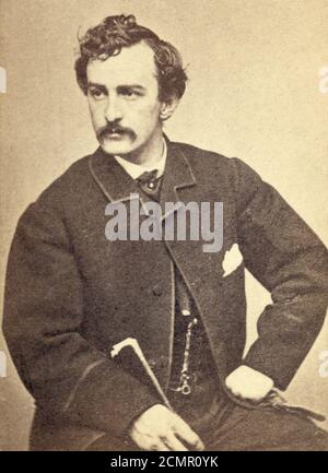 John Wilkes Booth-Portrait. Stockfoto