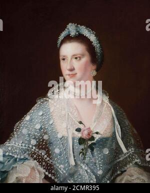 Joseph Wright - Portrait of the Hon Mrs Boyle Stockfoto