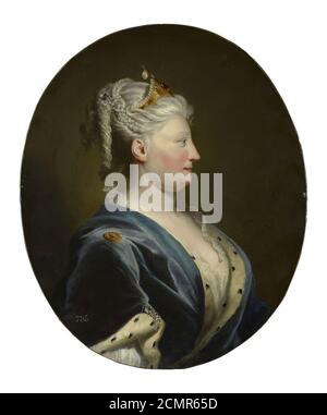 Joseph Highmore (1692-1780) - Königin Caroline von Ansbach (1683-1737) Stockfoto