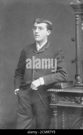 José Gutiérrez Guerra en Inglaterra cuando este asistió como alumno a Stonyhurst College, 1883. Stockfoto