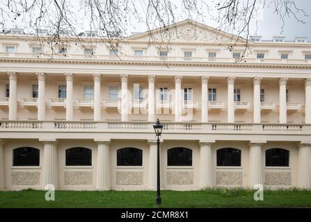 The Mall, London, 2018. Carlton House Terrace beherbergt das Institute of Contemporary Arts in London (ICA). Es ist ein kulturelles Zentrum an der Mall in Londo Stockfoto