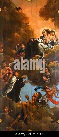 Die Capela-mor da Igreja de São Tiago in Estômbar, Lagos, Portugal, ist ...
