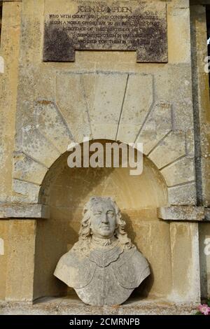 John Hampden - Temple of British Worthies, Stowe - Buckinghamshire, England Stockfoto