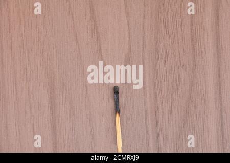 Übereinstimmung. In Holz, im konzeptuellen Foto- und Kopierraum, Holzhintergrund, Brasilien, Südamerika Stockfoto