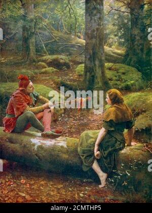 John Collier - im Wald von Arden. Stockfoto