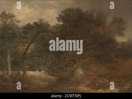 John Crome - Woodland Landscape in der Nähe von Norwich Stockfoto