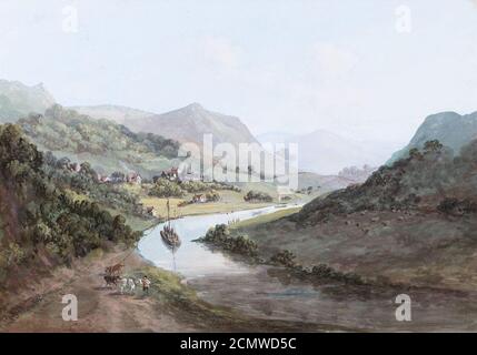 John Laporte - Capriccio-Tal und Fluss- Laporte-98523. Stockfoto