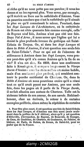 John Ruskin - La Bible d'Amiens - 060. Stockfoto