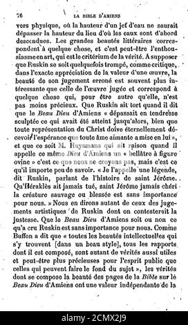 John Ruskin - La Bible d'Amiens - 076. Stockfoto