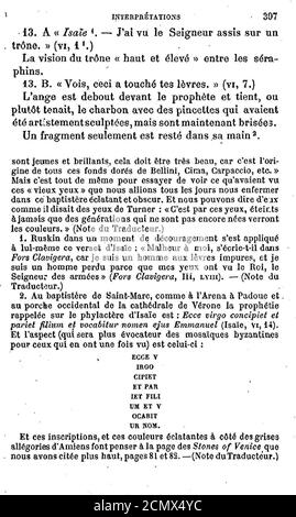 John Ruskin - La Bible d'Amiens - 307. Stockfoto