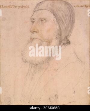 John Russell, 1. Earl of Bedford von Hans Holbein dem Jüngeren. Stockfoto