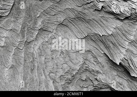 Erosionsformen Sand im Hintergrund Stockfoto