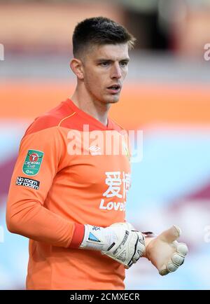 Burnley-Torwart Nick Pope beim Carabao Cup-Spiel in Turf Moor, Burnley. Stockfoto