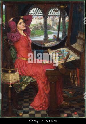 John William Waterhouse - Ich bin halb krank von Schatten, sagte die Dame von shalott. Stockfoto