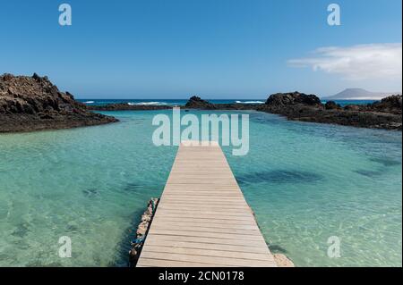 Lobos Insel Stockfoto