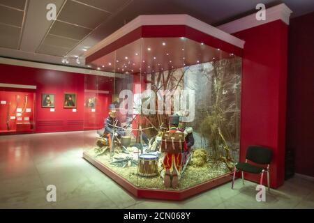 Schlacht von Borodino. Museum-Panorama in Moskau. Russland Stockfoto